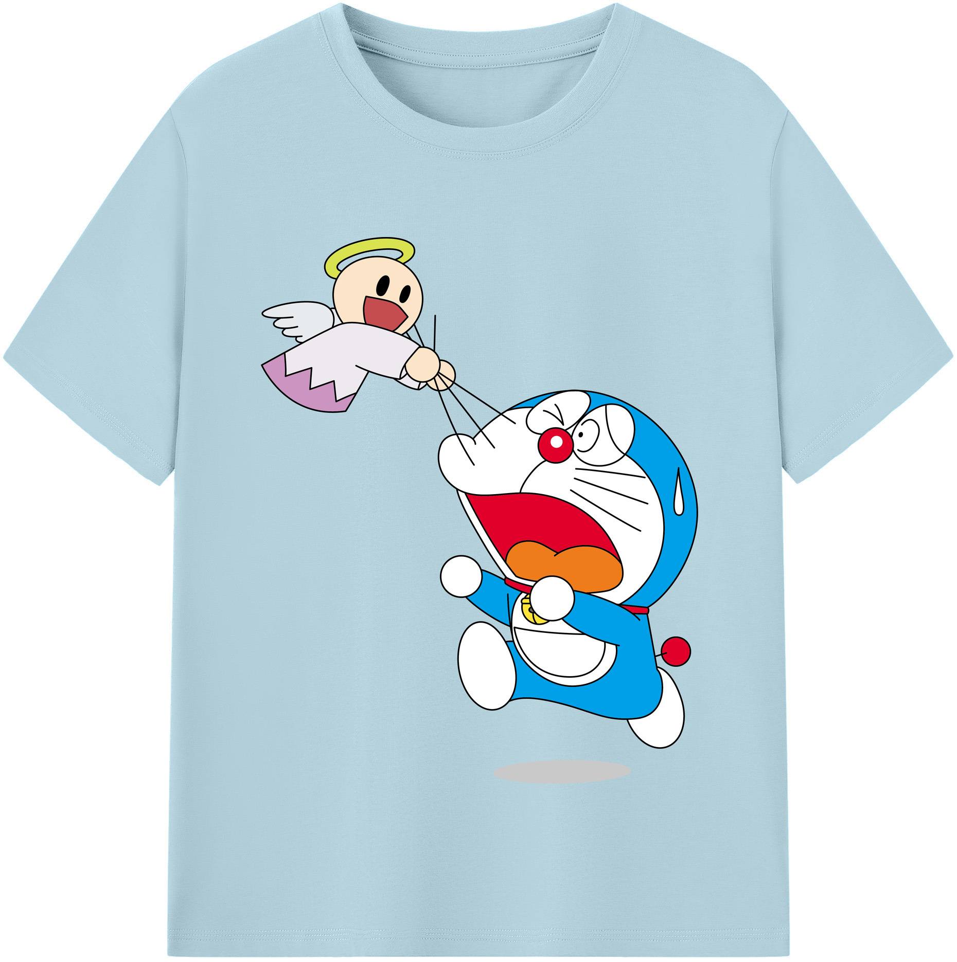 （画像用） ドラえもん Doraemon 綿100％半袖Tシャツ（フロントプリント）